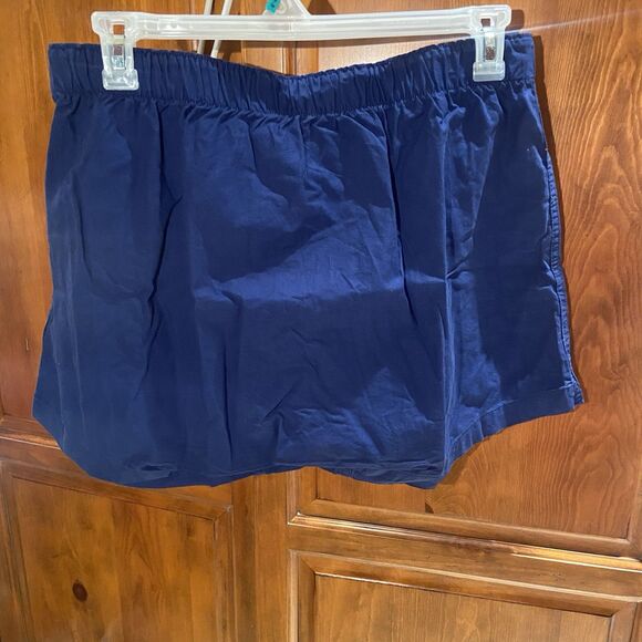 J. Crew Boxer Shorts Navy Blue Garment-Dyed Broken-In Organic Cotton Size Large - Picture 4 of 7